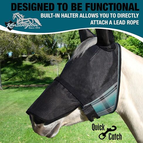 Kensington UViator CatchMask w/Ears & Removable Nose & Forelock Opening, Medium, Deluxe Black in Saudi Arabia