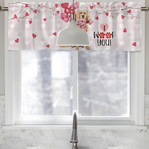 HawSkgFub Spring Summer Honey Bee Gnome Daisy Flower Kitchen Curtain Valance 54 x 18, Buffalo Plaid Short Topper Curtains Window Rod Pocket, Home Farmhouse Honeycomb Living Room Bedroom Bathroom Decor in Kuwait