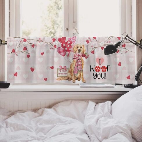 HawSkgFub Spring Summer Honey Bee Gnome Daisy Flower Kitchen Curtain Valance 54 x 18, Buffalo Plaid Short Topper Curtains Window Rod Pocket, Home Farmhouse Honeycomb Living Room Bedroom Bathroom Decor in Kuwait