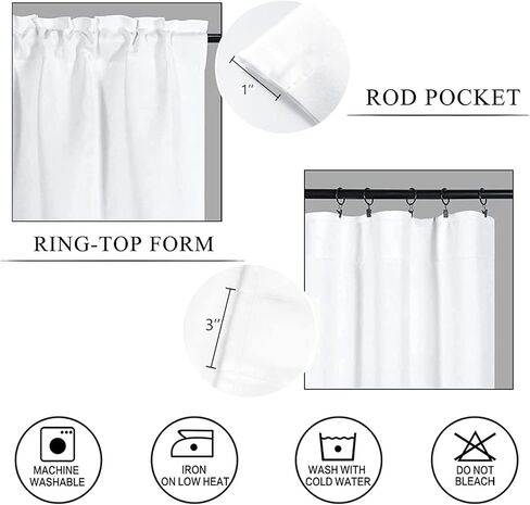 HawSkgFub Spring Summer Honey Bee Gnome Daisy Flower Kitchen Curtain Valance 54 x 18, Buffalo Plaid Short Topper Curtains Window Rod Pocket, Home Farmhouse Honeycomb Living Room Bedroom Bathroom Decor in Kuwait