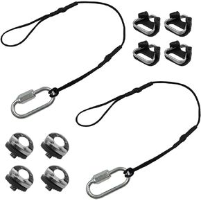 lyfLux 4 PCS 1/4" Camera Neck Strap Screw Holder, 4PCS Camera Strap Triangle Split Ring, 2PCS Camera Tether Safety Strap for DSLR Camera and Mirrorless Professional Cameras in Saudi Arabia