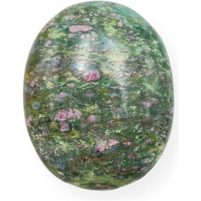 GEMSCITE Gemstone Ruby Zoisite Carved Palm Stone/Pocket Palm Stone/Reiki Healing & Crystal Grid for Natural Body Chakra Balancing in Kuwait