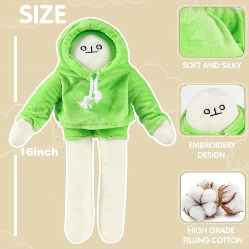 MGFAION 16 Inch Banana Doll Plush Stuffed Man Toy with Magnet, Funny Changeable Pillow Stress Release Hugs Toys Christmas Birthday Gifts in Kuwait