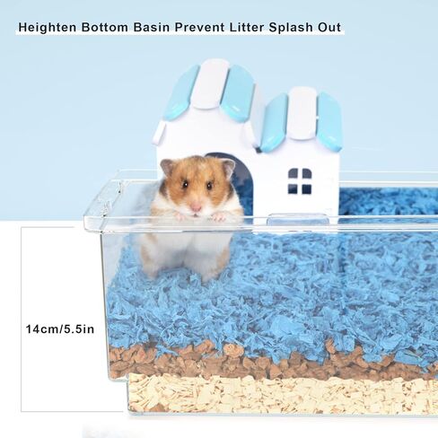 BUCATSTATE Hamster Cages and Habitats Small Animal Cage with Accessories Rat, Mouse Basic Cage for Syrian Hamster Gerbils in Kuwait