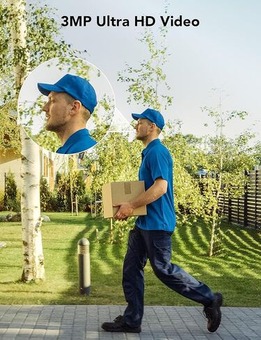 كاميرا مراقبة واي فاي GNCC خارجية 2K 360 درجة كاميرا مراقبة منزلية سلكية مع تتبع تلقائي، رؤية ليلية ملونة، تخزين SD وسحاب، محادثة ثنائية الاتجاه، مقاومة للماء (2.4 جيجا هرتز، K1Pro) in Kuwait