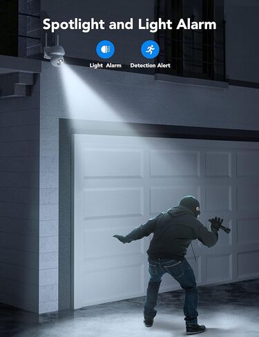 كاميرا مراقبة واي فاي GNCC خارجية 2K 360 درجة كاميرا مراقبة منزلية سلكية مع تتبع تلقائي، رؤية ليلية ملونة، تخزين SD وسحاب، محادثة ثنائية الاتجاه، مقاومة للماء (2.4 جيجا هرتز، K1Pro) in Kuwait