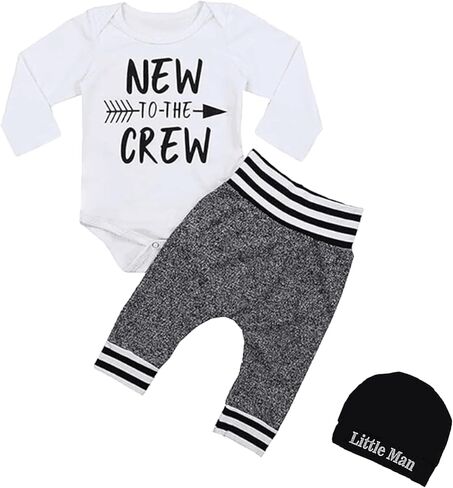 NARPLO Newborn Baby Boy Clothes Infant Newborn Boy Clothes Letter Print Set-26 in Kuwait