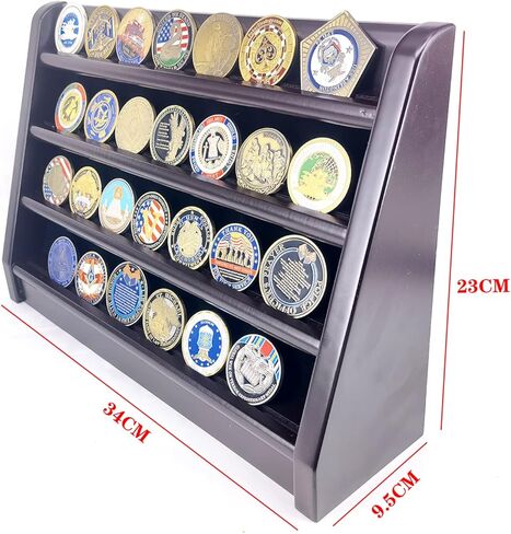 4 صفوف من التحدي العسكري، حامل عرض العملات المعدنية قابل للتجميع يحمل 32-38 عملة معدنية in Kuwait