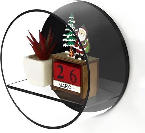 حامل عرض من الاكريليك من روياليتا لشخصيات فانكو بوب - قطر 8.7 انش، رافعات مقاومة للغبار تثبت على الحائط للالعاب والنباتات ومستحضرات التجميل والتذكارات، اسود in Kuwait