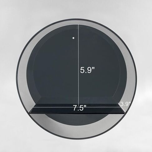حامل عرض من الاكريليك من روياليتا لشخصيات فانكو بوب - قطر 8.7 انش، رافعات مقاومة للغبار تثبت على الحائط للالعاب والنباتات ومستحضرات التجميل والتذكارات، اسود in Kuwait