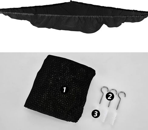 KanYool شبكة الحيوانات المحشوة، أرجوحة لعبة الحيوانات المحشوة الكبيرة، أرجوحة معلقة، منظم تخزين الحيوانات، شبكة تخزين بوهو زاوية كبيرة من القطيفة، حامل شبكي لغرفة لعب الحضانة، غرفة النوم، غرفة الأطفال، 2 حزمة بيضاء in Kuwait