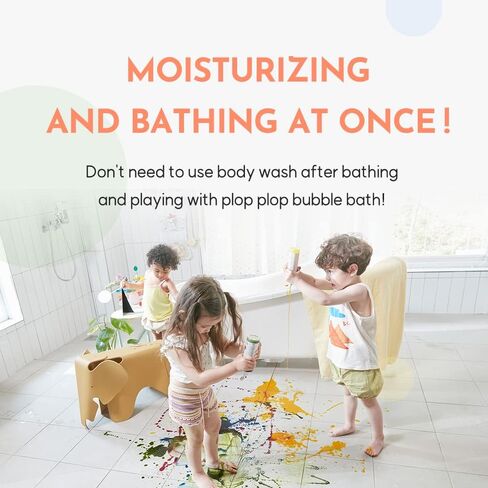 Nahthing Project Plop Plop Natural Color Bath & Bubble 230g (8.1oz), Sunny Yellow - Organic Bubble Bath Kids Sensitive Skin, Kids Bubble Bath Sensitive Skin, Natural Bubble Bath for Women & Kids in Saudi Arabia