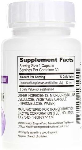 PLantadophilus probioitc Supplement 30 Capsules, by Transformation enzymes in Kuwait