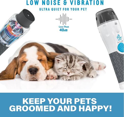 Bell+Howell Pawperfect Cordless Dog and Cat Nail Trimmer Rotating File with Safety Guard, 5000-7000 RPM's, Gentle and Painless Dremel Dog Nail Grinder w/ 3 Modes with 3 Replacement Rollers in Saudi Arabia