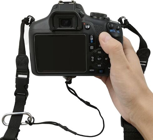 lyfLux 4 PCS 1/4" Camera Neck Strap Screw Holder, 4PCS Camera Strap Triangle Split Ring, 2PCS Camera Tether Safety Strap for DSLR Camera and Mirrorless Professional Cameras in Saudi Arabia