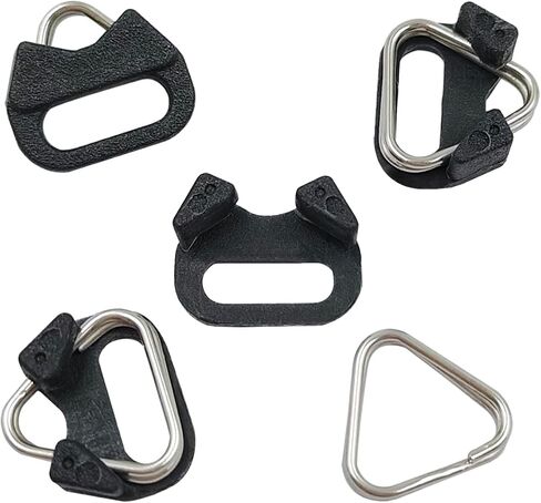 lyfLux 4 PCS 1/4" Camera Neck Strap Screw Holder, 4PCS Camera Strap Triangle Split Ring, 2PCS Camera Tether Safety Strap for DSLR Camera and Mirrorless Professional Cameras in Saudi Arabia