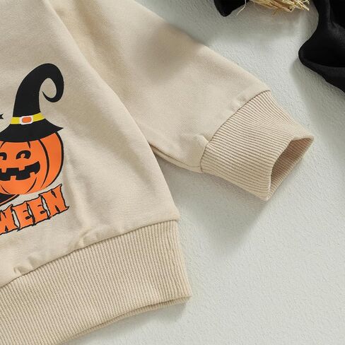 Yoyohhaki Toddler Baby Boy Halloween Outfit Checkerboard Ghost Crewneck Sweatshirt Top + Sweatpants Set Fall Winter Clothes in Saudi Arabia