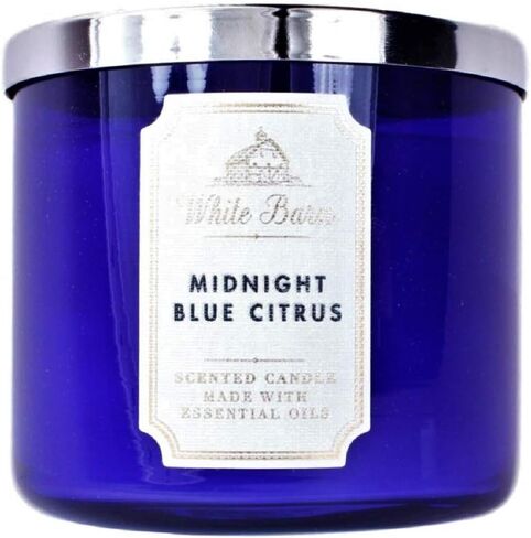 Bath & Body Works White Barn 3-Wick Candle in MIDNIGHT BLUE CITRUS in Saudi Arabia