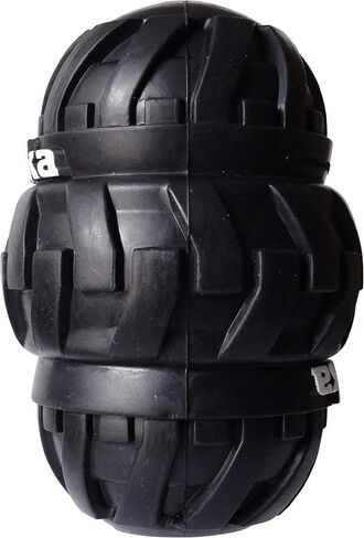 لعبة Tonka Tri-Stack Tread Feed للكلاب، خفيفة الوزن ومتينة ومقاومة للماء، 5 بوصات، للسلالات المتوسطة/الكبيرة، وحدة واحدة، أسود in Kuwait