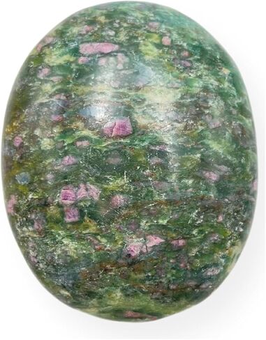 GEMSCITE Gemstone Ruby Zoisite Carved Palm Stone/Pocket Palm Stone/Reiki Healing & Crystal Grid for Natural Body Chakra Balancing in Kuwait