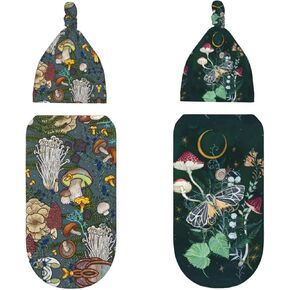 2 حزمة الفطر الوليد الطفل قماط الطفل الرضع حقيبة النوم مع قبعة صغيرة لطفل الأشياء التصوير الفوتوغرافي in Kuwait