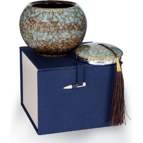 The7boX Medium Pet Urns for Dogs Ashes,Ceramics Pet Urn for Dog/Cat Ashes or Other Pets Urns for Ashes(4.1" H x 4.7" W) in Kuwait