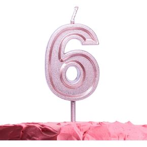 GET FRESH Number 0 Birthday Candle – Rose Gold Number Zero Candle on Stick – Elegant Pink Number Candles for Birthday Wedding Anniversary – Perfect Zero Birthday Cake Candle – Pink 0 Candle in Saudi Arabia