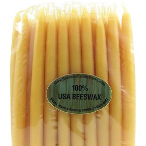Beeswax Candle Works, Chanukah (Pack of 45) 100% USA Beeswax
