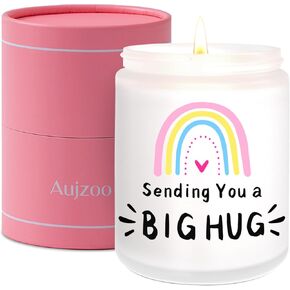 Aujzoo Lavender Scented Candle Gifts for Women,Thinking of You Gift Thank You Gift Get Well Soon Gifts for Women Gifts Condolence Miss You Gifts for Women Friend