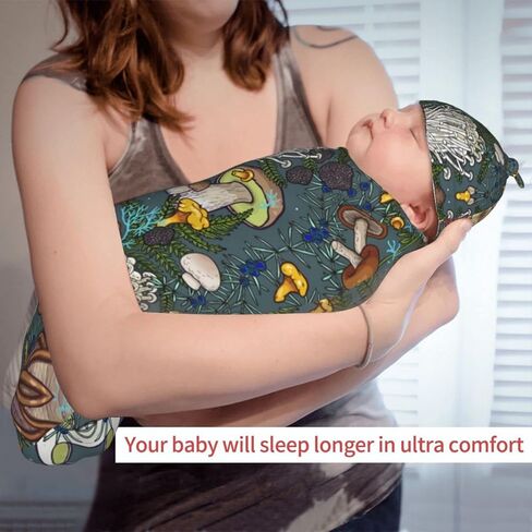 2 حزمة الفطر الوليد الطفل قماط الطفل الرضع حقيبة النوم مع قبعة صغيرة لطفل الأشياء التصوير الفوتوغرافي in Kuwait