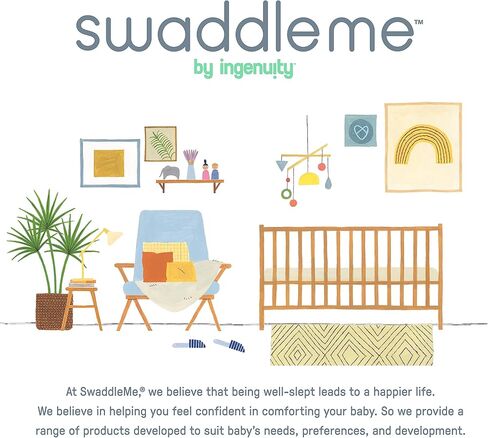 SwaddleMe by Ingenuity Arms Free Convertible Swaddle, Size Large, For Ages 3-6 Months, 14-18 Pounds, Up to 30 Inches Long, 1-Pack Baby Swaddle Wrap in Kuwait