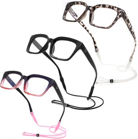 Houocon Oversized Reading Glasses for Women Men, Retro Square Blue Light Blocking Computer Readers Large Oprah Frame, 2.0x in Kuwait