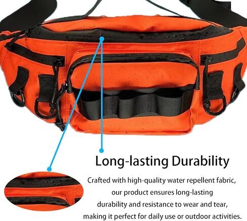 Fishing Fanny Pack for Men -Fishing Fanny Pack-Lightweight and Durable Fishing Sling Pack… in Kuwait
