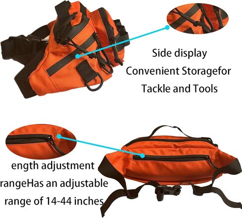 Fishing Fanny Pack for Men -Fishing Fanny Pack-Lightweight and Durable Fishing Sling Pack… in Kuwait