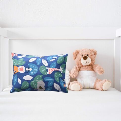 Gina Era Ergonomic Toddler Pillowcase,(2 Pack) 100% Cotton Pillowscase, Size:14 * 19 inch,Fits Kids Pillows sizesd 13 x 18 or 12x 16 - Machine Washable (style17) in Saudi Arabia