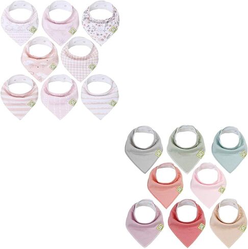 KeaBabies 8-Pack Organic Baby Bandana Bibs, Baby Bibs – Drool Bibs for Baby Girl, Baby Boy - Baby Bib, Girl Bib, Boy Bib in Saudi Arabia