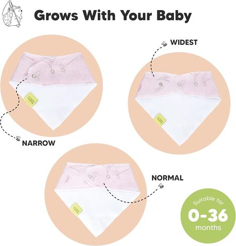 KeaBabies 8-Pack Organic Baby Bandana Bibs, Baby Bibs – Drool Bibs for Baby Girl, Baby Boy - Baby Bib, Girl Bib, Boy Bib in Saudi Arabia
