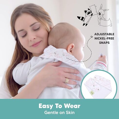 KeaBabies 8-Pack Organic Baby Bandana Bibs, Baby Bibs – Drool Bibs for Baby Girl, Baby Boy - Baby Bib, Girl Bib, Boy Bib in Saudi Arabia