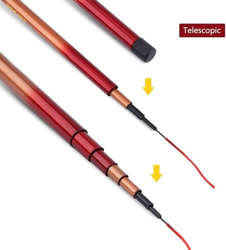 صنارة صيد متداخلة من VGEBY ، عصا تلسكوبية من الصلب للصيد في المياه العذبة in Kuwait