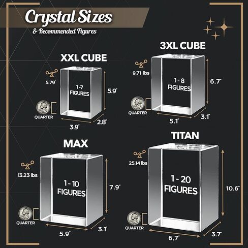 CAPTUR3D 3D Crystal Photo, Valentines Day Gifts for Women, Men, Wife, Husband, Mom, Great Personalized Gift using any Photo, 3D Crystal Cube, Custom 3D Picture, Customized Anniversary, Couple Gifts in Saudi Arabia