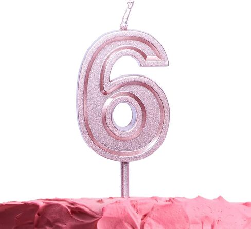 GET FRESH Number 0 Birthday Candle – Rose Gold Number Zero Candle on Stick – Elegant Pink Number Candles for Birthday Wedding Anniversary – Perfect Zero Birthday Cake Candle – Pink 0 Candle in Saudi Arabia