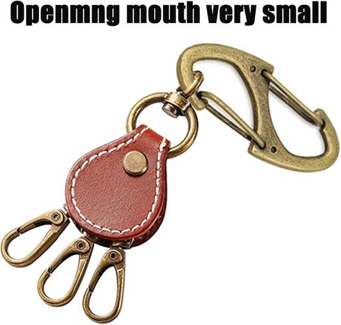 24 قطعة خطاف معدني صغير مقاس 1.6 بوصة، مشبك بوابة سلك مزدوج، مشبك سلسلة مفاتيح متشابكة، مرفق مشابك تثبيت صغيرة in Kuwait