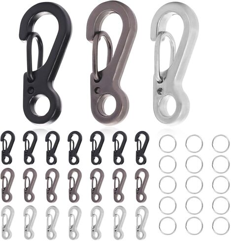 24 Pcs Womens Keychain Holder Key Clip Chain Organizer Snap Hooks Lanyard Lobster Claw Clasp Keychain Jewelry Holder for Various Keys Womens Brass Keychain in Saudi Arabia