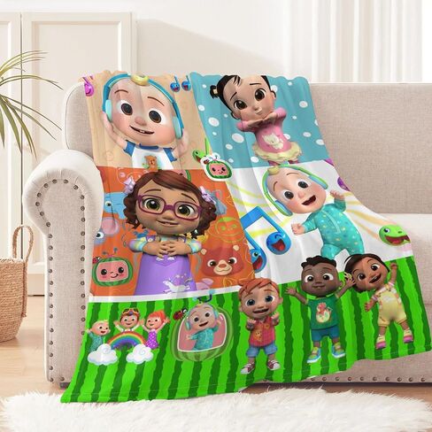 Pcoxeim لطيف الأطفال رمي بطانية أطفال الفراش الكرتون تصميم لطيف طفل بطانية للبنين بنات هدايا لينة مريحة دافئة غامض أفخم الفانيلا بطانية لسرير طفل عربة 30 "× 40" in Kuwait