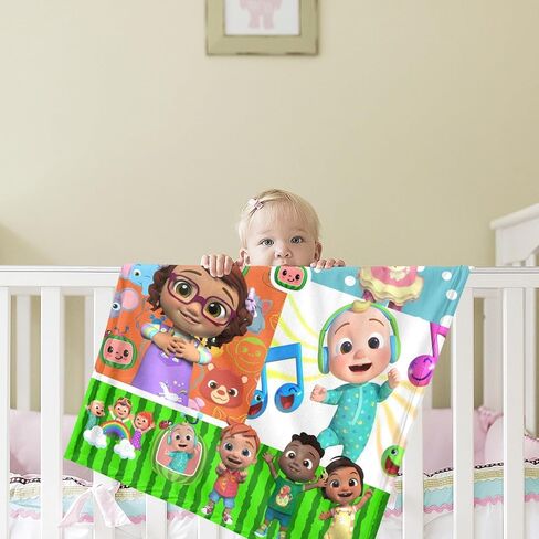 Pcoxeim لطيف الأطفال رمي بطانية أطفال الفراش الكرتون تصميم لطيف طفل بطانية للبنين بنات هدايا لينة مريحة دافئة غامض أفخم الفانيلا بطانية لسرير طفل عربة 30 "× 40" in Kuwait