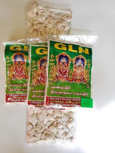 الفتائل القطنية المستديرة Diya Batti مصابيح الزيت الشموع :: 10 عبوات (500 فتيل) in Kuwait