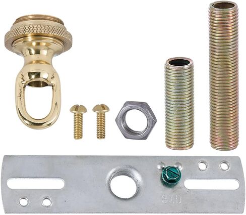 طقم مظلة من النحاس المصبوب ثقيل، طراز عتيق من B&P Lamp®، قطر 5 1/2 بوصة in Kuwait