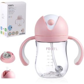 Baby Soft Spout Sippy Cups, Learner Cup with Removable Handles, Leak-Proof, Spill-Proof, A Straw Brush, Break-Proof Cups for Toddlers Infant (Green 9oz) in Kuwait