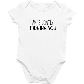 Printique Organic GOTS Certified Baby Onesie Unisex Bodysuit 0-18 months - Funny Sarcastic Quote in Kuwait