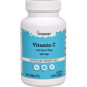 Vitacost Vitamin C with Rose Hips - Delayed Release - 500 mg - 100 Tablets in Saudi Arabia